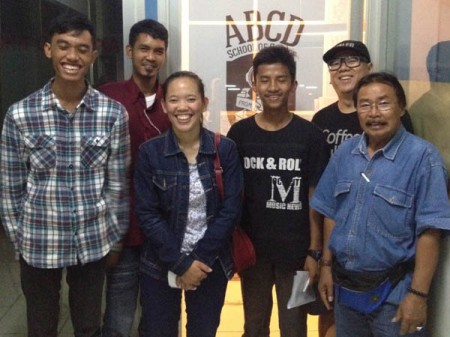 Left to Right: Nugie, Dayat, Nina, Ilham, Phat Uncle, and Mr. Roby from S.O.S. Children's Village.